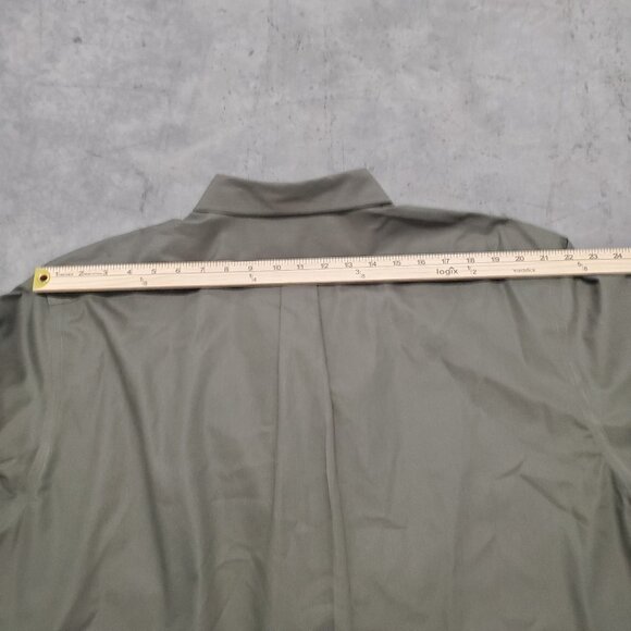 Roundtree & Yorke TravelSmart Mens XXL Olive Dress Shirt Front Right Side Pocket - Picture 7 of 10